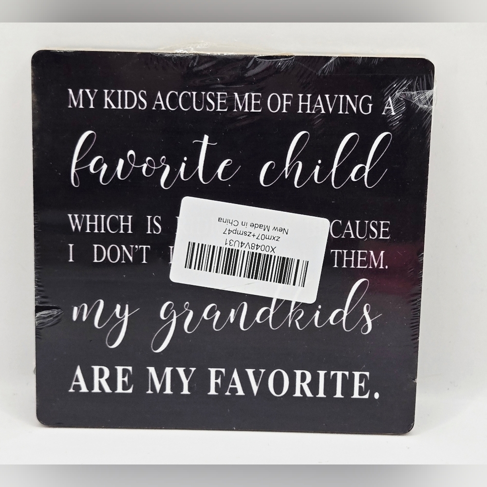 Black cute little sign for Grandparents Funny‎ Gift